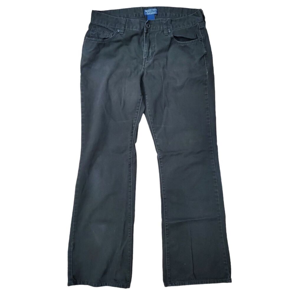 POLO JEANS Ralph Lauren Pants Womens 8X30 Brown Straight Casual Outdoor Denim